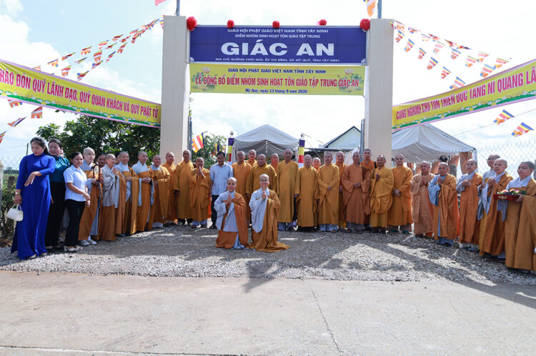 Tây Ninh: Lễ công bố điểm nhóm sinh hoạt Tôn giáo tập trung Giác An