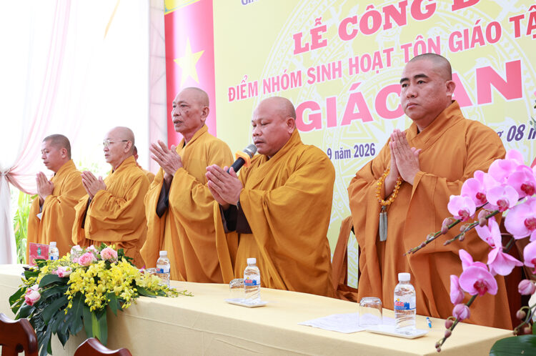Tây Ninh: Lễ công bố điểm nhóm sinh hoạt Tôn giáo tập trung Giác An