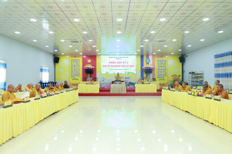 Tây Ninh: Ban Trị sự GHPGVN tỉnh Tây Ninh họp thường lệ lần kỳ 2